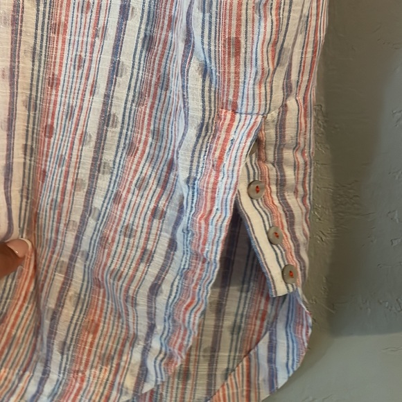 Maeve By Anthro Breckenridge Stripe Button Down - Picture 9 of 10